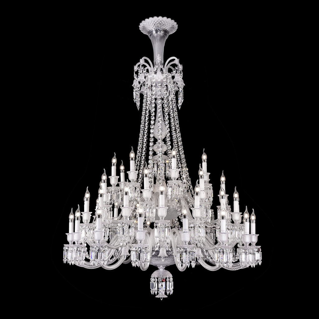 Large 48 Lights Baccarat Crystal Chandelier