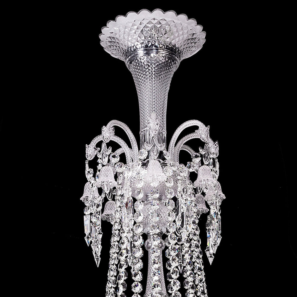 Large 48 Lights Baccarat Crystal Chandelier
