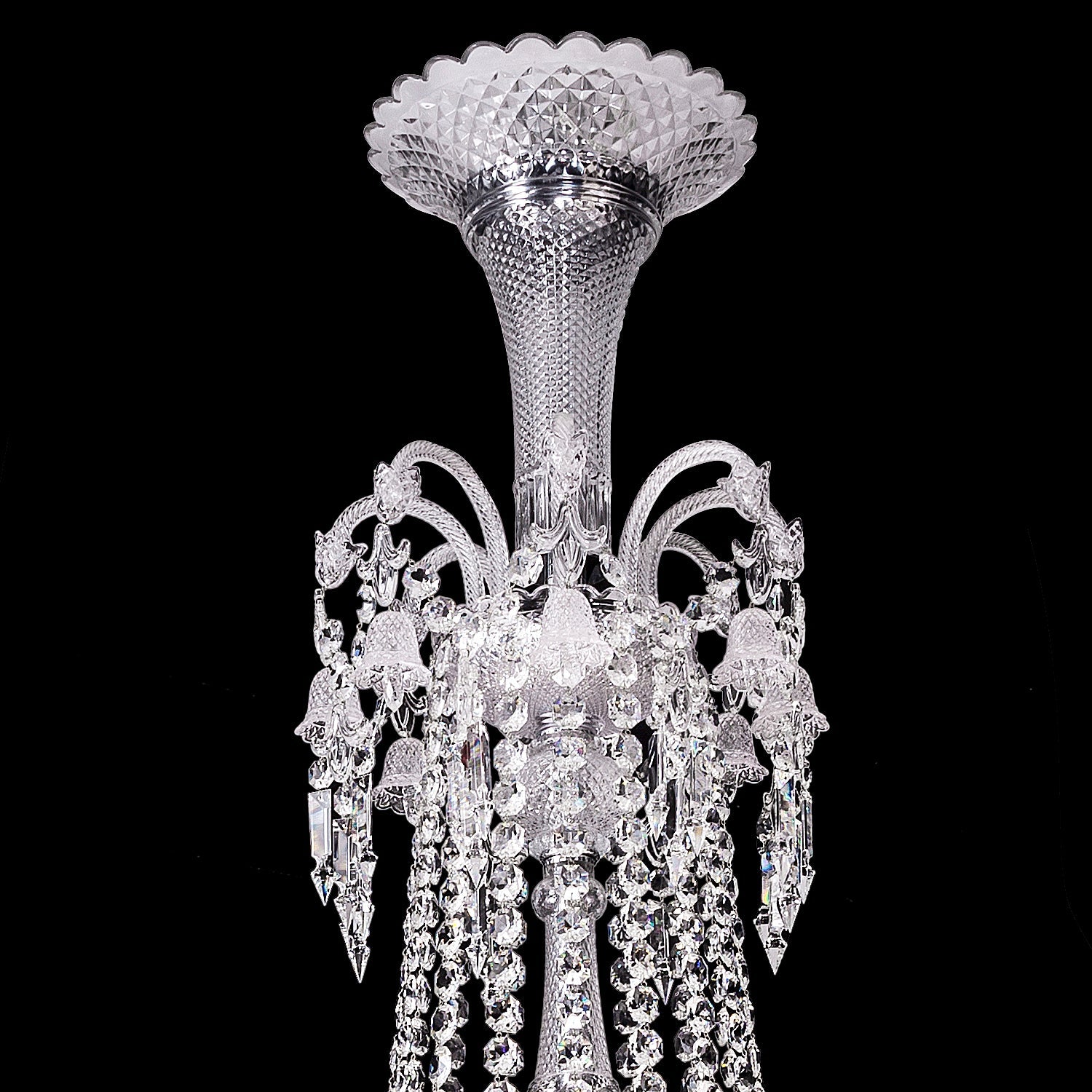 Large 48 Lights Baccarat Crystal Chandelier