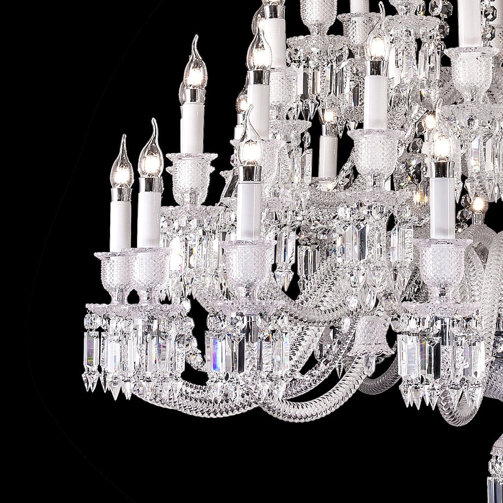 Large 48 Lights Baccarat Crystal Chandelier