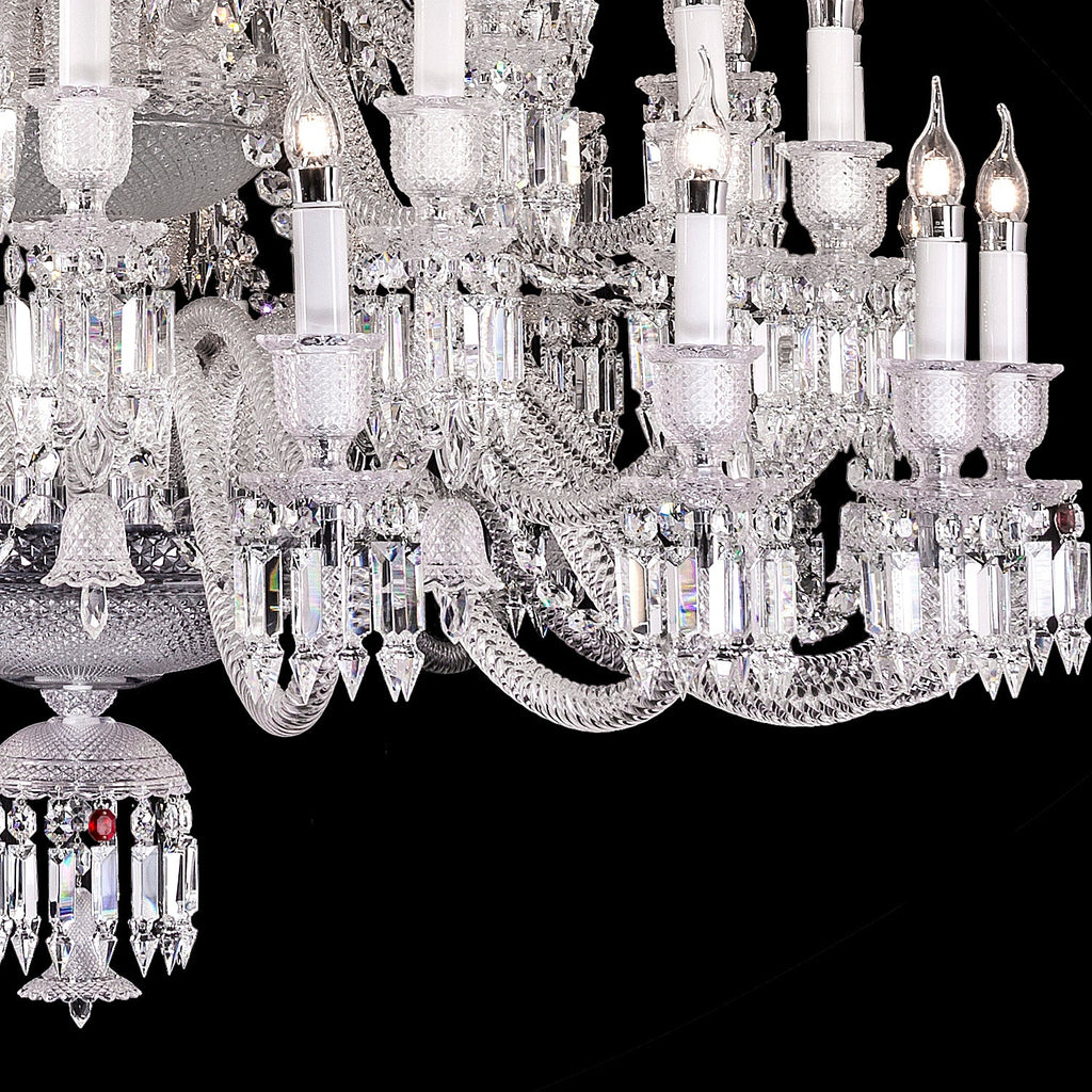 Large 48 Lights Baccarat Crystal Chandelier