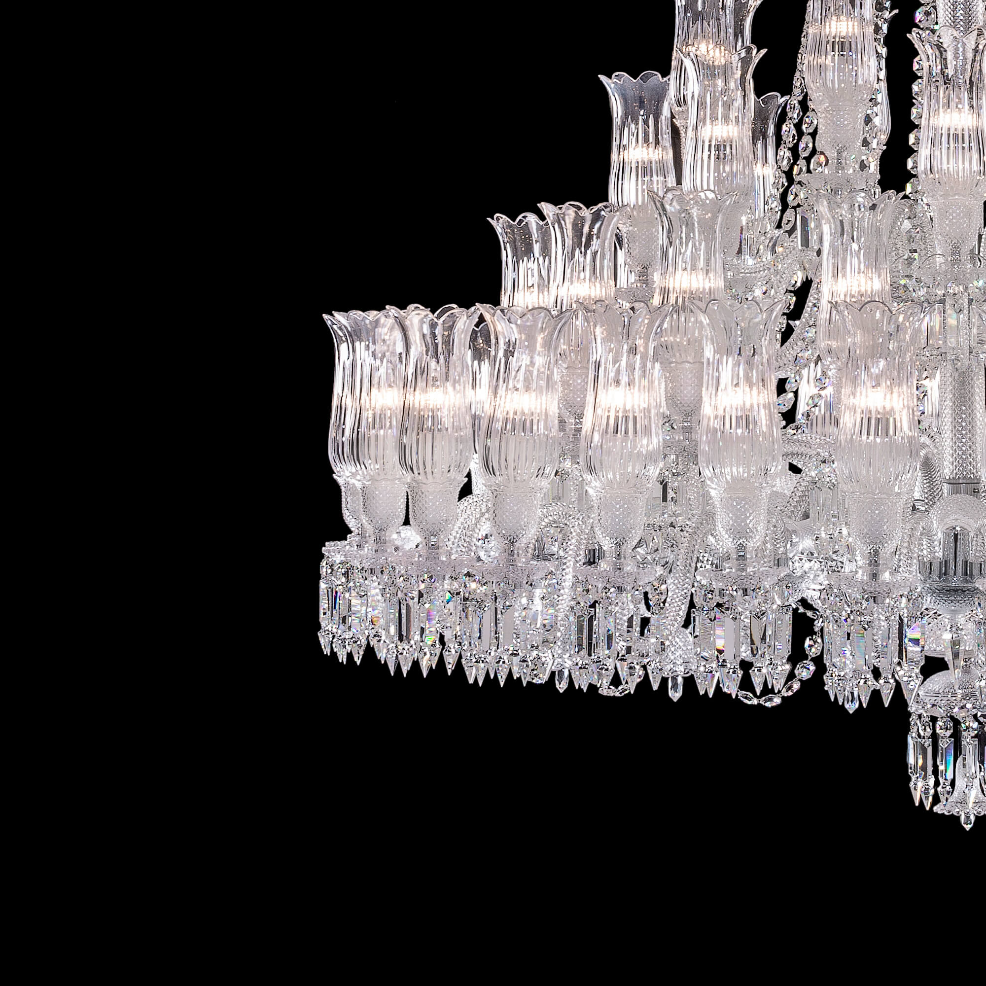 Huge 67 Lights Baccarat Chandelier