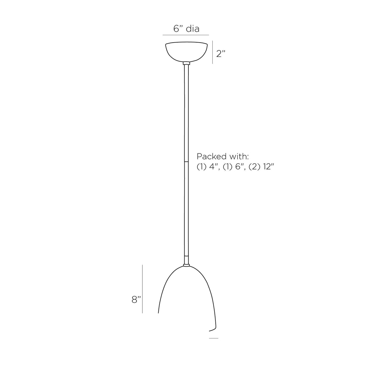 Wade Flush Mount DFC01 technical dimension drawing