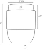 Allentown Flush Mount DFC06 technical dimension drawing