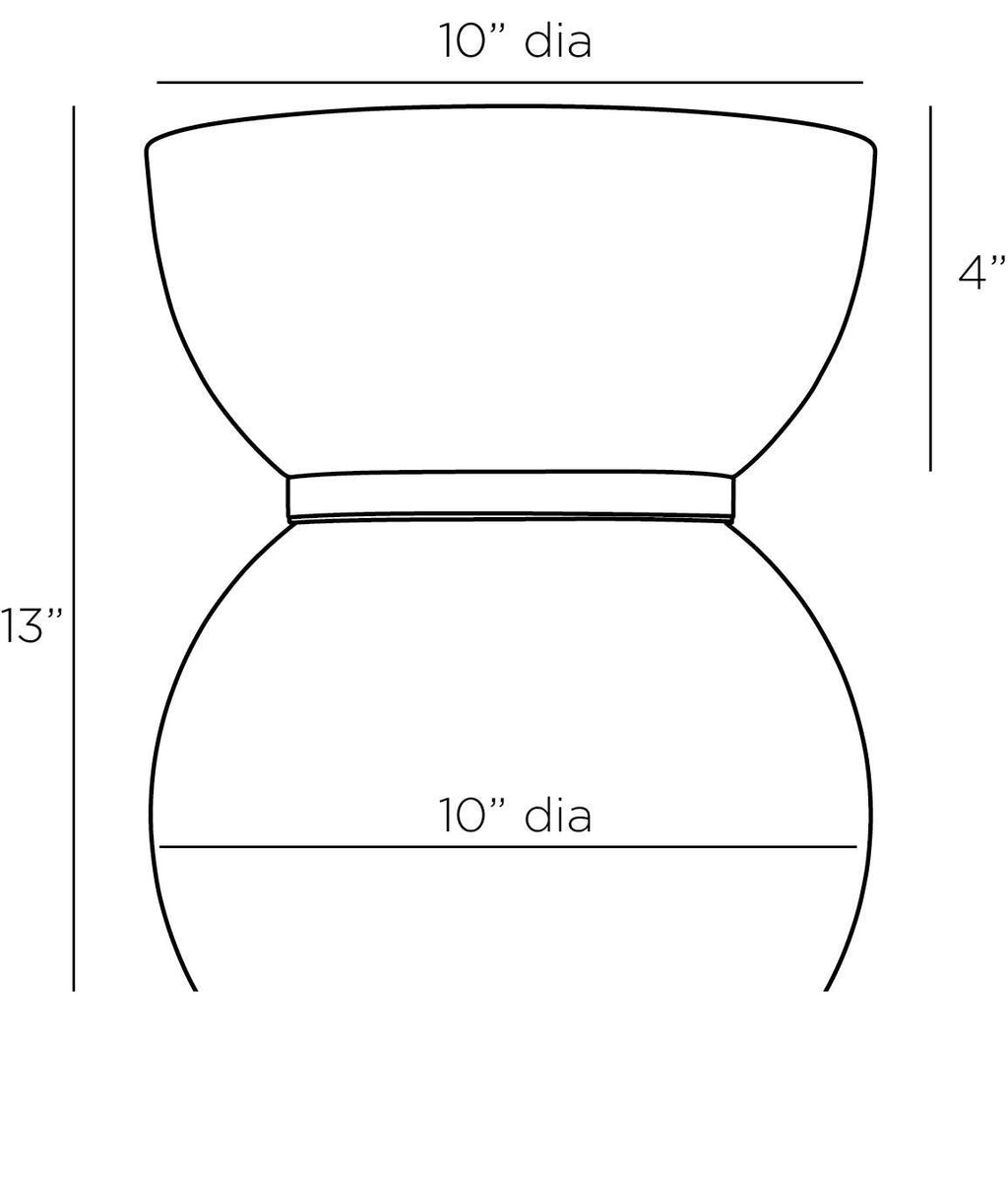 Bryn Flush Mount DFC09 technical dimension drawing