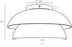Amani Flush Mount DFI04 technical dimension drawing
