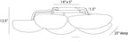 Theo Flush Mount DFI10 technical dimension drawing