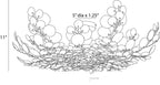 Bilal Flush Mount DFS02 technical dimension drawing