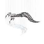 Galaxy Breeze Meteor Shower Crystal Spiral Chandelier