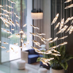 Moonlight Whispers Crystal Spiral Chandelier