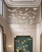 Moonlight Whispers Crystal Spiral Chandelier