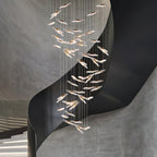 Moonlight Whispers Crystal Spiral Chandelier