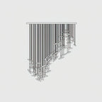 Moonlight Whispers Crystal Spiral Chandelier