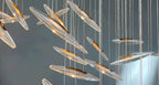 Moonlight Whispers Crystal Spiral Chandelier