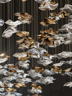 Tidal Stair Crystal Spiral Chandelier
