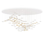 Galaxy Tidal Art Glass Crystal Spiral Chandelier