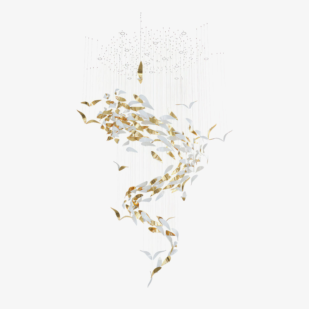 Bennett Meteor Shower Crystal Spiral Chandelier
