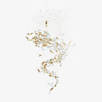Bennett Meteor Shower Crystal Spiral Chandelier