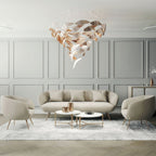 Bennett Meteor Shower Crystal Spiral Chandelier