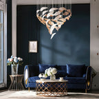 Bennett Meteor Shower Crystal Spiral Chandelier