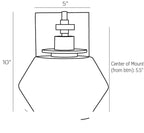 Holm Wall Sconce DJ49007 technical dimension drawing