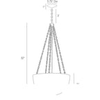 Chainmail Pendant DK42043 technical dimension drawing