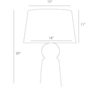 Tassel Table Lamp DK49938-757 technical dimension drawing