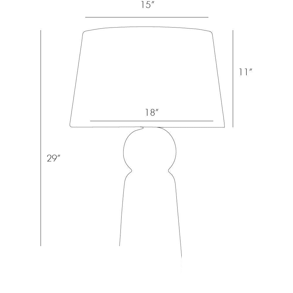 Tassel Table Lamp DK49938-757 technical dimension drawing