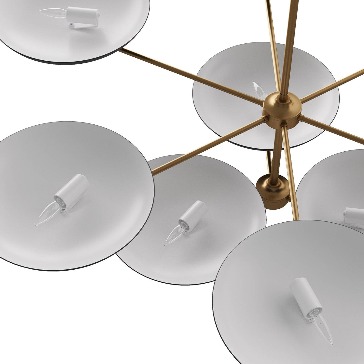Griffith Two Tiered Chandelier DLC20 detail view