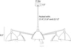 Inlet Chandelier DLC36 technical dimension drawing