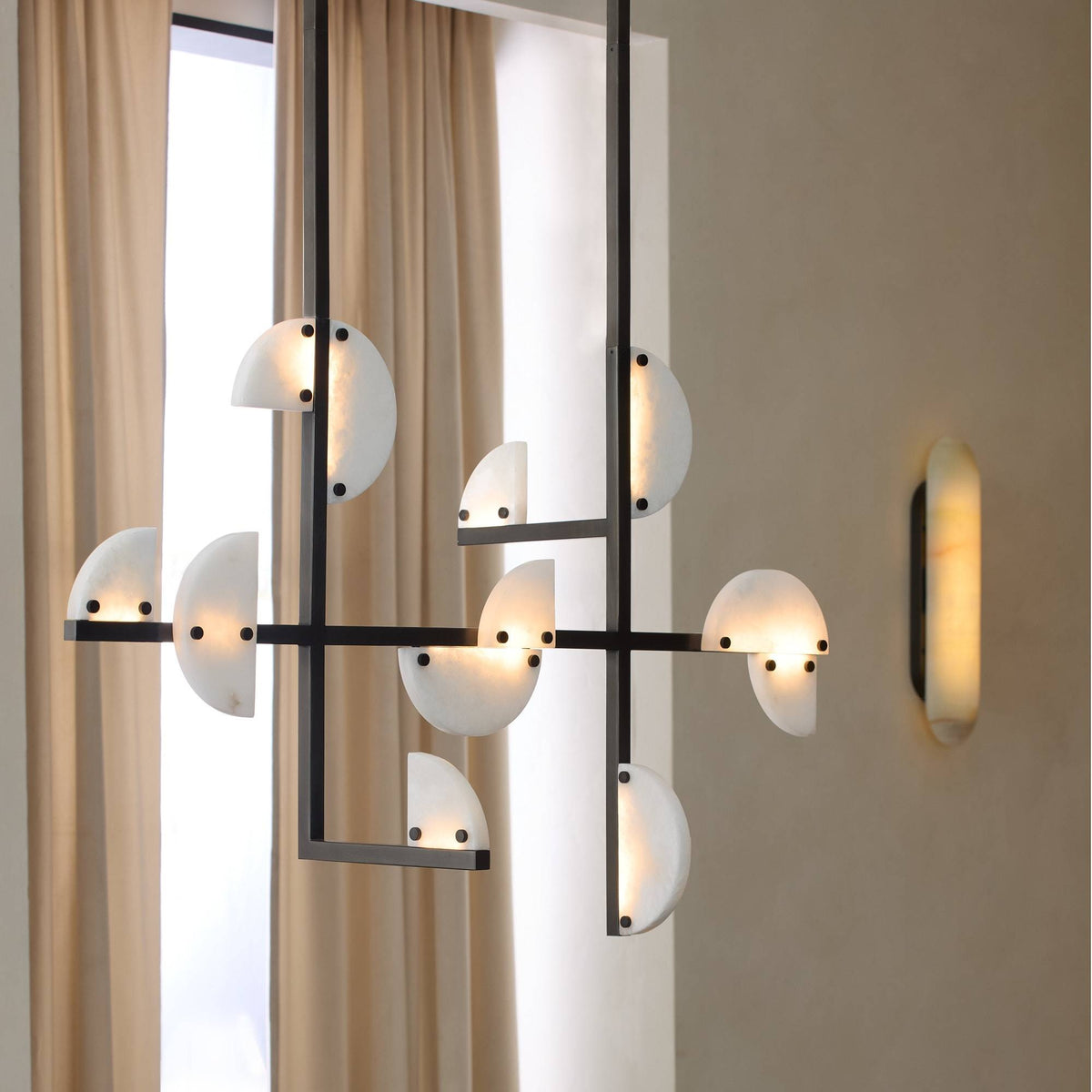 Nova Alabaster Linear Chandelier DLC41 product view
