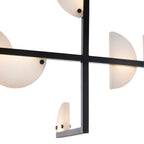 Nova Alabaster Linear Chandelier DLC41 detail view
