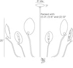 Flores Chandelier DLI04 technical dimension drawing