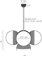 Baptiste Chandelier DMC14 technical dimension drawing