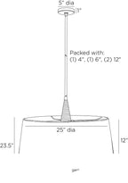Middlebury Pendant DMC26 technical dimension drawing