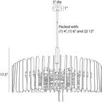 Klaus Large Chandelier DMC32 technical dimension drawing