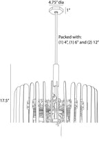 Klaus Chandelier DMC34 technical dimension drawing