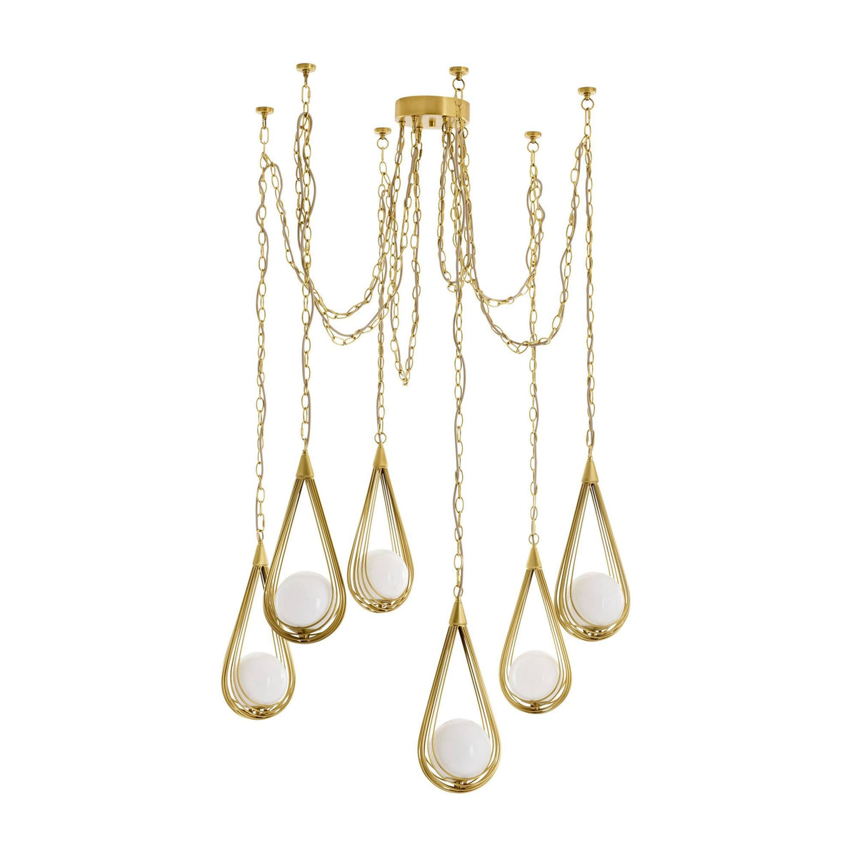 Ova Multi-Drop Chandelier DMC38 detail view
