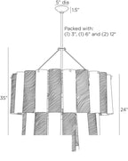 Faramond Chandelier DMI19 technical dimension drawing