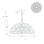 Lotus Pendant DMI35 technical dimension drawing