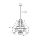 Hannie Chandelier DMS02 technical dimension drawing