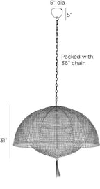 Cabana Pendant DMS18 technical dimension drawing