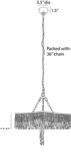 Josephine Chandelier DMS22 technical dimension drawing