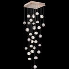 Vitrina Crystal Drop Orbs 30 Ball Large Chandelier
