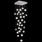 Vitrina Crystal Drop Orbs 30 Ball Large Chandelier