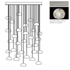 Vitrina Crystal Drop Orbs 30 Ball Large Chandelier