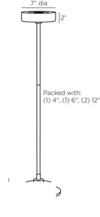 Bevins Pendant DPC10 technical dimension drawing