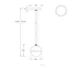 Noble Pendant DPC40 technical dimension drawing