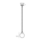 Boswell Pendant DPI03 technical dimension drawing