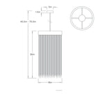 Fatima Large Pendant DPI18 technical dimension drawing